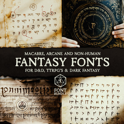 Dark Fantasy Font Bundle